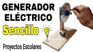 COMO HACER UN GENERADOR ELÉCTRICO CASERO quotCreaciones caserasquot [upl. by Cochrane]