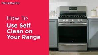 How To Use Self Clean On Your Range [upl. by Anilosi]