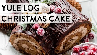 Yule Log Christmas Cake  Sallys Baking Recipes [upl. by Animrac]