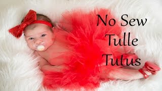 No Sew Tulle Tutu  Two Different Ways [upl. by Loris609]