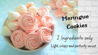 Meringue Cookies  2 Ingredients recipe [upl. by Adnor]