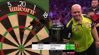 DOMINANCE FROM MVG Van Gerwen v Smith  2018 Premier League Final [upl. by Ava]