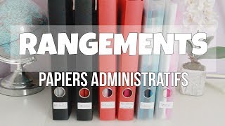 ASTUCES ET ORGANISATION PAPIERS ADMINISTRATIFS [upl. by Alleirbag6]