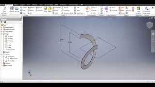 Autodesk Inventor 2016 Spiral amp Flat Pattern [upl. by Glorianna]