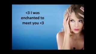 Enchanted Taylor Swift Lyrics [upl. by Brice]