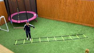 16 Agility Ladder Training drills for kids football [upl. by Palla798]