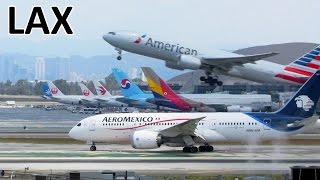 1 HOUR PLANESPOTTING at Los Angeles Airport LAX  ✈ Full HD [upl. by Aneeroc184]