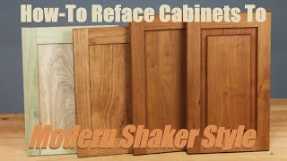 HowTo Update Old Kitchen Cabinets To Shaker Style [upl. by Kusin124]