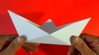 Como hacer un barco de papel  How to make a paper boat Origami [upl. by Sanchez717]