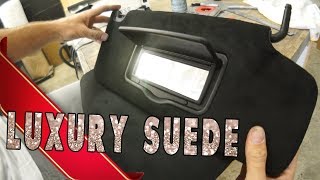 Perfect sun visor conversion BLACK ULTRA SUEDE  AMPLIFIED 692 [upl. by Adaha]