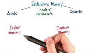 Explicit or declarative memory  Intro to Psychology [upl. by Ettenom589]