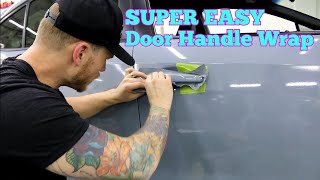 The Best Way To Vinyl Wrap A Door Handle  Subaru STI [upl. by Lobell]