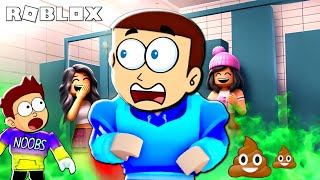 Roblox Dont Poop Yourself at School Obby  Shiva and Kanzo Gameplay [upl. by Hieronymus]