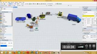 SIMULACION PROYECTO FINAL TUTORIAL FLEXSIM [upl. by Lletnahs]