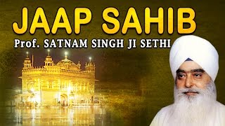 Satnam Singh Sethi  Jaap Sahib  Nitnem [upl. by Latt694]