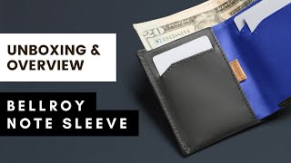 Bellroy Note Sleeve Unboxing amp Overview 2022 [upl. by Kerman469]