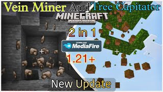 Vein Miner And Tree Capitator Addon For MCPE amp MCBE 121 Mediafire New Update [upl. by Naomi]