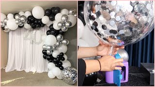 BALLOON GARLAND  DIY  TUTORIAL  HOW TO MAKE CONFETTI STICK TO YOUR BALLOON  CONFETTI BALLOONS [upl. by Selmner]