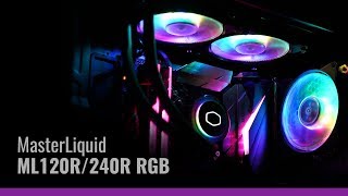 Cooler Master MasterLiquid ML120R  ML240R RGB [upl. by Joelie51]