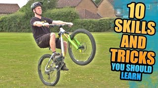 10 MOUNTAIN BIKE SKILLS AND TRICKS YOU SHOULD LEARN [upl. by Jensen]