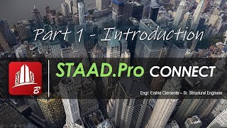 Free STAADPro CONNECT Tutorial for Beginners [upl. by Oinafipe]