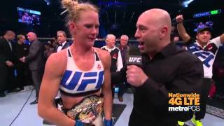 UFC 193 Holly Holm Octagon Interview [upl. by Teik]