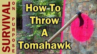 Tomahawk Throwing For Beginners  How To Throw A Tomahawk [upl. by Vookles]