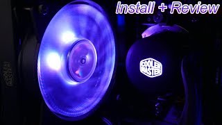 Cooler master Masterliquid ML120L RGB Review Installation [upl. by Ehcrop]