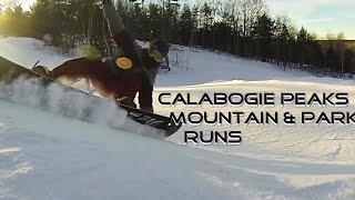 Calabogie Peaks Mountain amp Park Runs  Snowboarding [upl. by Moshell966]