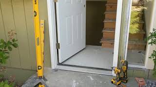 Jeld Wen Front Door Installation  Really crappy products and craftsmanship PART 1 [upl. by Kristine116]