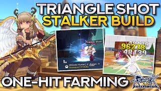 TRIANGLE SHOT STALKER GUIDE–ONEHIT FARMING BUILD  Ragnarok Mobile Eternal Love [upl. by Bigg]