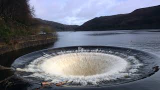 Ladybower Reservoir Overflowing [upl. by Rowney]