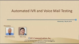 Automated Interactive Voice Response IVR amp Voice Mail VM Testing [upl. by Hplodnar]