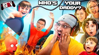 WHOS YOUR DADDY Save the Little Dumb Things FGTeeV 6 Player Challenge [upl. by Robbie329]