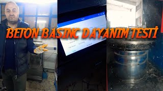 Beton basınç dayanımı testi [upl. by Lumpkin]