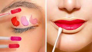 45 AMAZING MAKEUP HACKS YOU SHOULD KNOW [upl. by Fagen]