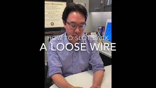 How To Place Back a Braces Wire [upl. by Mallis485]