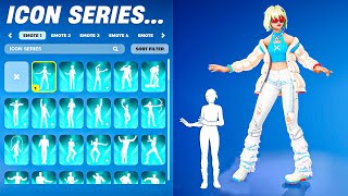 ALL FORTNITE ICON SERIES amp NEW TIKTOK EMOTES 11 [upl. by Aleakam]