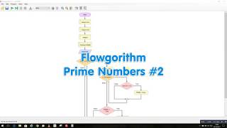 Flowgorithm  Prime Numbers 2 List of Prime Numbers [upl. by Elah]