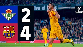 BETIS 2 vs 4 FC BARCELONA  LALIGA 202324 MD21 [upl. by Haze511]