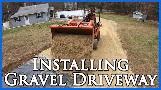 Installing a Gravel Driveway [upl. by Eillak909]