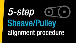 How to align sheavespulleys in 5 steps [upl. by Godiva938]