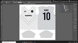 ILLUSTRATOR TUTORIAL  Panduan Asas Rekaan Jersey  Talentela Studio [upl. by Osmund]