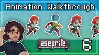 Pixel Art Class  Run Animation Tutorial Part 1  First Pass [upl. by Eniwtna]