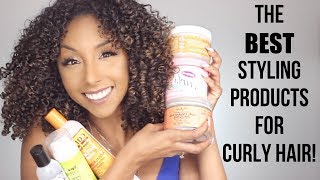 The BEST Styling Products For Curly Hair  BiancaReneeToday [upl. by Kenweigh]