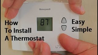 How To Install Replace A Thermostat [upl. by Yaakov]