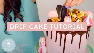 How To Decorate A Drip Cake  Georgias Cakes [upl. by Aniv609]