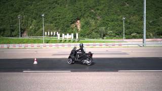 Piaggio MP3 Sport test track action [upl. by Rawdan]