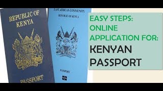 Online Epassport application process ECitizen Kenya  Step by step [upl. by Haman]