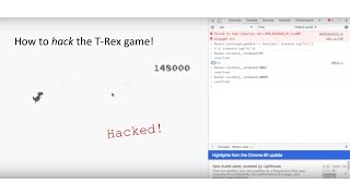 How to hack the TRex Runner Game [upl. by Eipper]